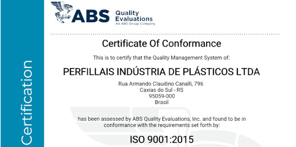 Certificado ISO 9001:2015