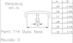 Perfil T 14 Duas Abas - Imagem Complementar