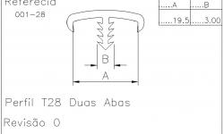 Perfil T 28 Duas Abas - Imagem Complementar